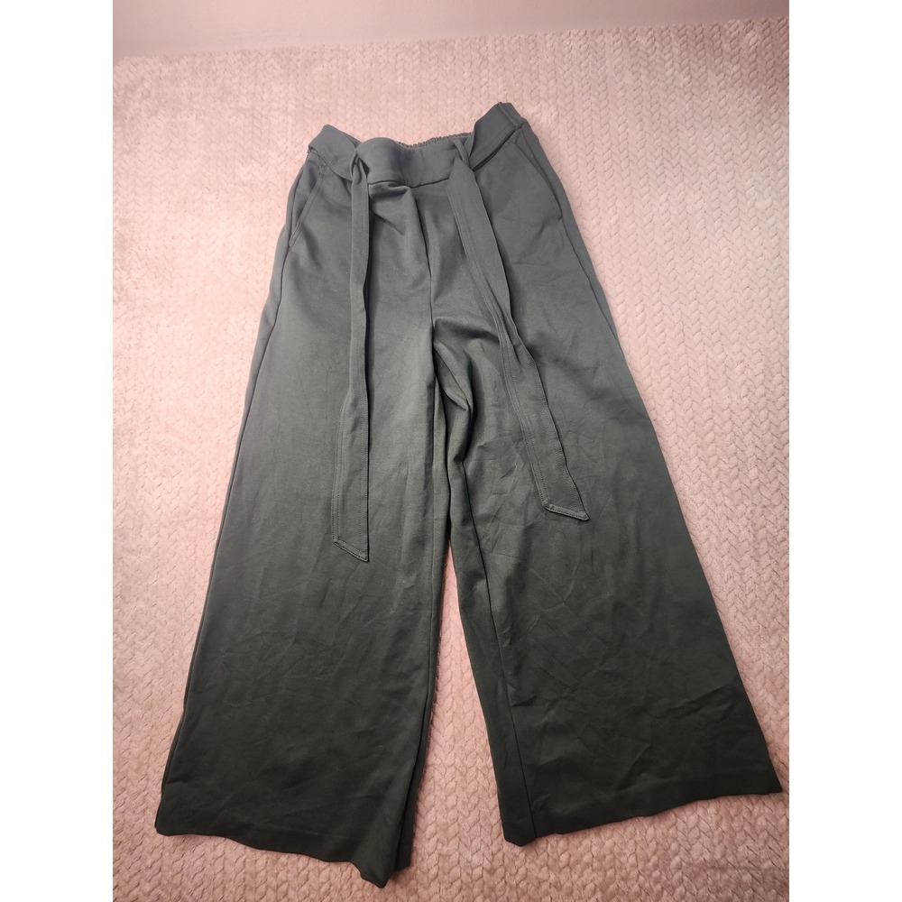 Arden B Wide Leg Olive Green Tie Waist Casual‎ Pants US 4R